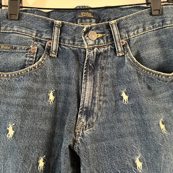 Polo Ralph Lauren 30/30 Sullivan Slim Leg Embroidered Logo Jeans - Picture 3 of 7